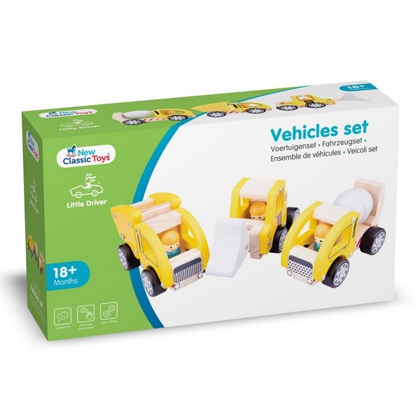 Constructie Voertuigen set van 3 stuks