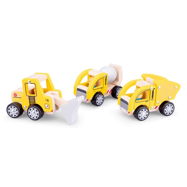 Constructie Voertuigen set van 3 stuks