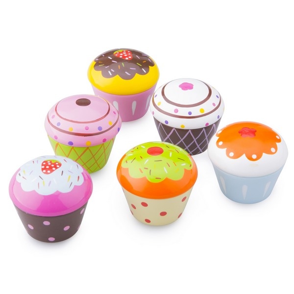 Cupcakes met geschenkdoos - 6 cupcakes