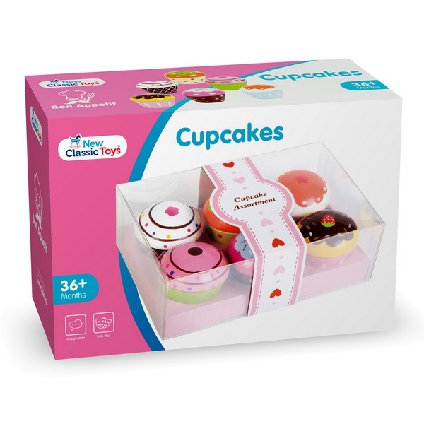 Cupcakes met geschenkdoos - 6 cupcakes