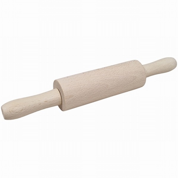 Deegroller beukenhout klein; lengte 22,5 cm