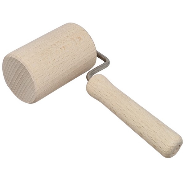 Deegroller beukenhout met handvat 16,5 cm
