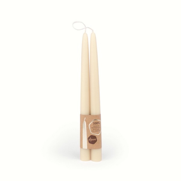Dipam B2W kaars 2,2 x 25 cm 12h WIT per 6 paar