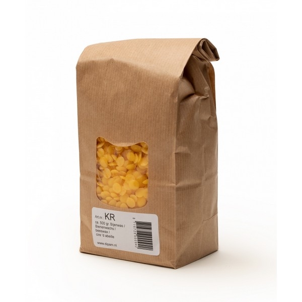 Dipam KR bijenwaskorrels zak a 500 gram