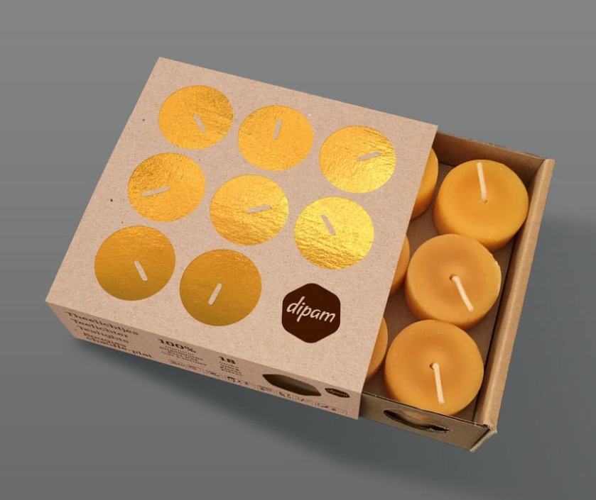 Dipam TL18 - 18 theelichtjes  3,5h, per 5 doosjes