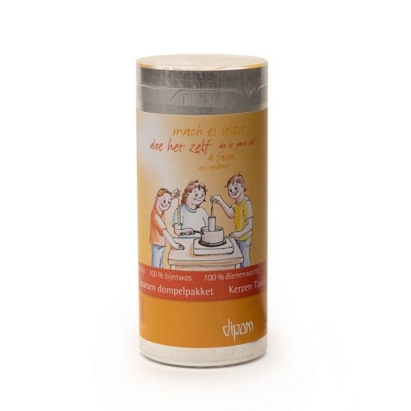 Dipam ZDK - dompelpakket, 4xblik, 600 g bijenwas en lont **