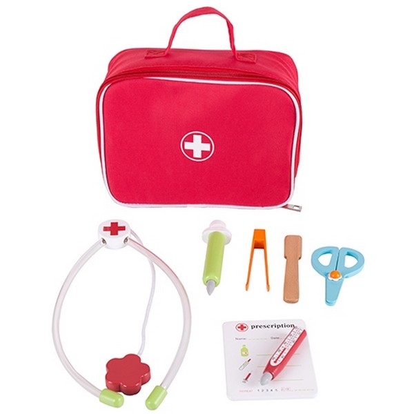 Dokterstas met accessoires 8-delig; Playwood, aanbieding