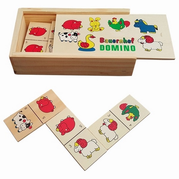 Domino boerderij "Bauernhof domino" 28-delig - Playwood