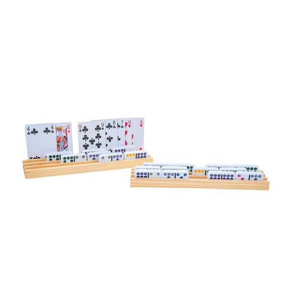 Domino en kaarthouder 26x6 cm prijs v. 4 stuks !