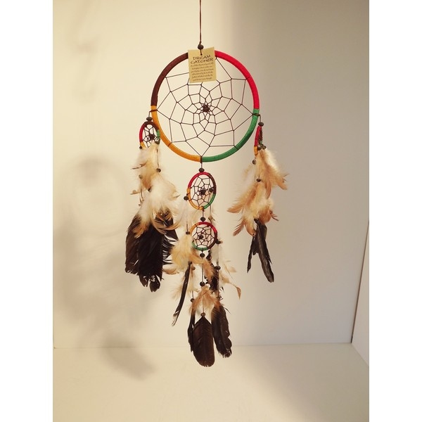 Dreamcatcher / Dromenvanger 16 cm Multi gekleurd