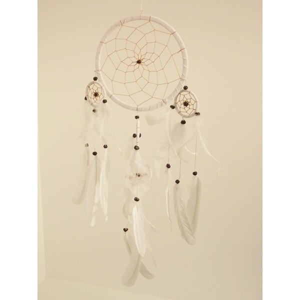 Dreamcatcher / Dromenvanger 16 cm Wit