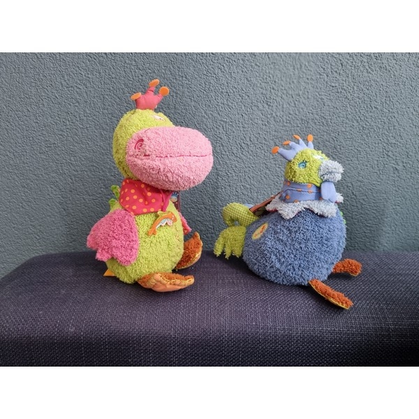 Dushi Knuffel Eend groen/roze, aanbieding