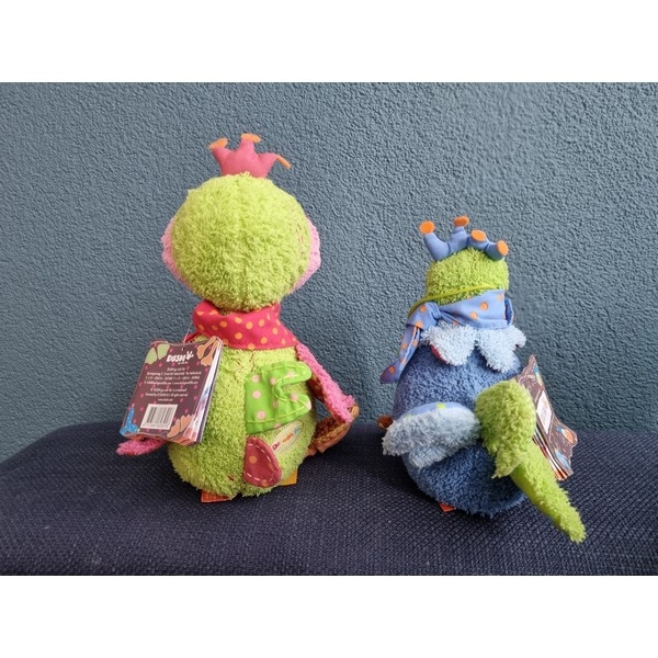 Dushi Knuffel Eend groen/roze, aanbieding