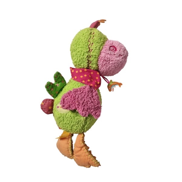 Dushi Knuffel Eend groen/roze, aanbieding