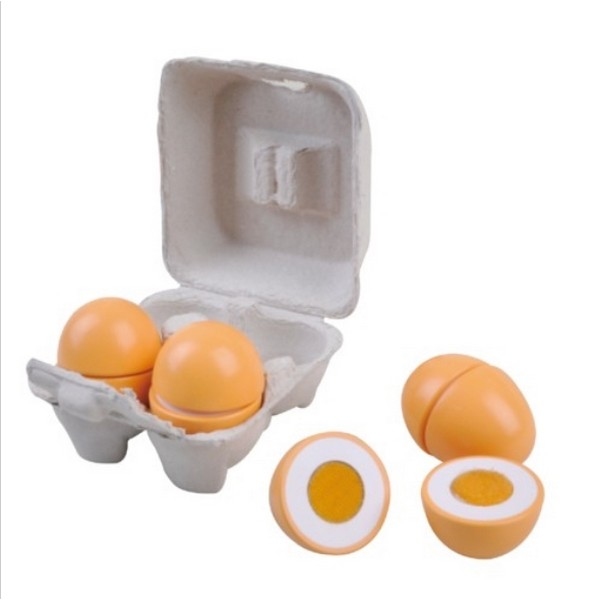 Eieren met klittenband 4 in een doosje