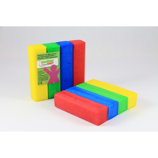 Fantasia Kneedwas Blok 4 kleuren totaal 400 gram