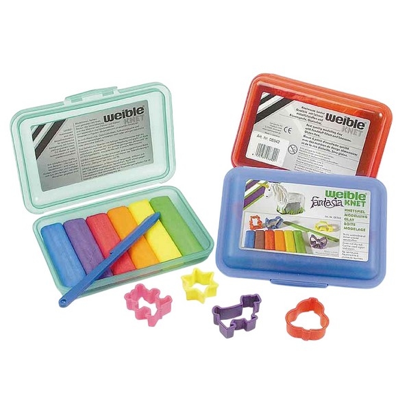 Fantasia Kneedwas Klikbox Mini Rol 6 kleuren + toebehoren