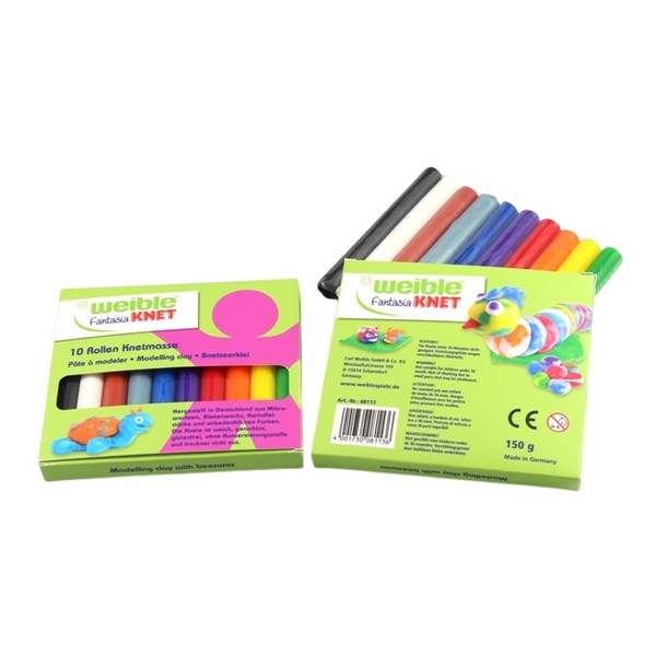 Fantasia Kneedwas Rol 10 kleuren tot. 150 gram in Karton