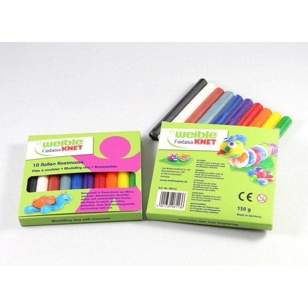 Fantasia Kneedwas Rol 10 kleuren tot. 150 gram in Karton