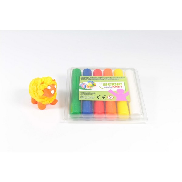 Fantasia Kneedwas Rol 6 kleuren tot. 150g, Verp. gerecycled PET