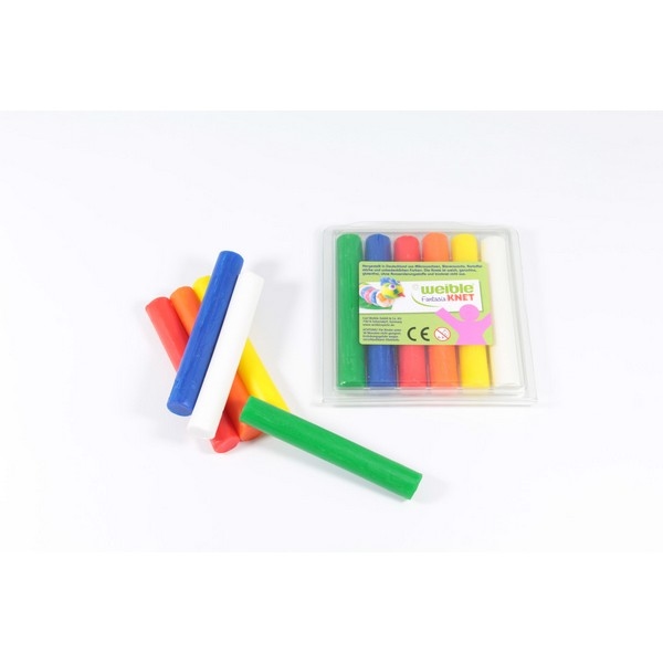 Fantasia Kneedwas Rol 6 kleuren tot. 150g, Verp. gerecycled PET