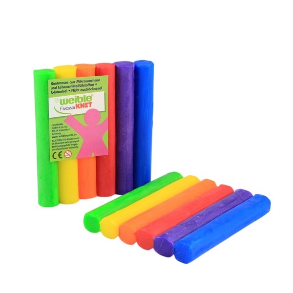 Fantasia Kneedwas Rol 6 kleuren totaal 150 gram