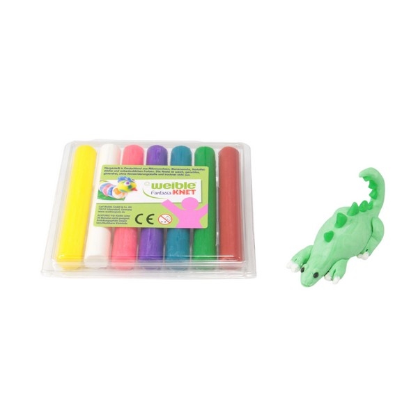 Fantasia Kneedwas Rol 7 kleuren tot. 175g, Verp. gerecycled PET
