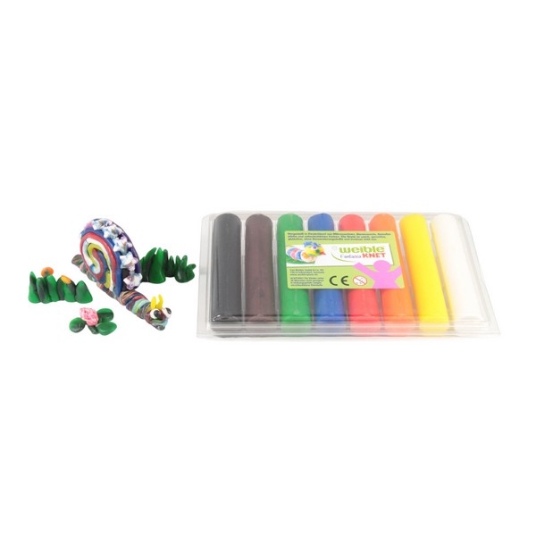 Fantasia Kneedwas Rol 8 kleuren tot. 320g, Verp. gerecycled PET