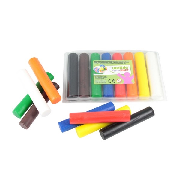 Fantasia Kneedwas Rol 8 kleuren tot. 320g, Verp. gerecycled PET