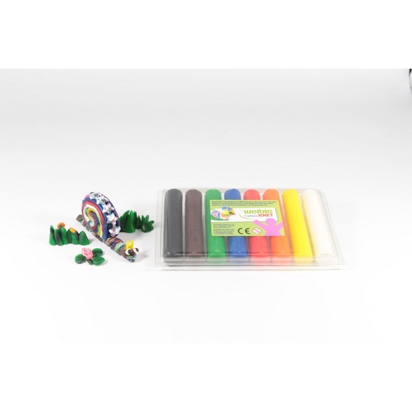Fantasia Kneedwas Rol 8 kleuren tot. 320g, Verp. gerecycled PET