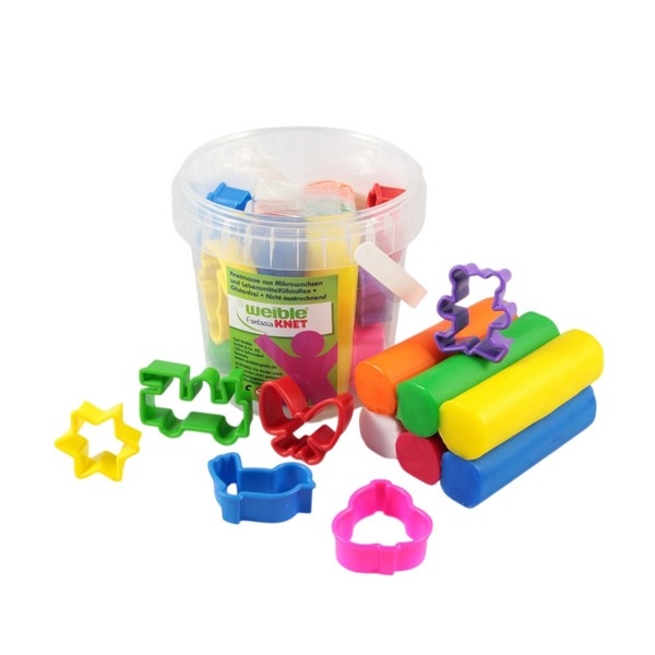 Fantasie Kneedwas Emmer Klein, 6 rollen, met 6 vormpjes