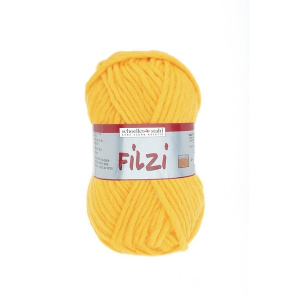 Filzi 100% viltwol 50 gram / bol kleur 006 goud/geel (nog 5x)
