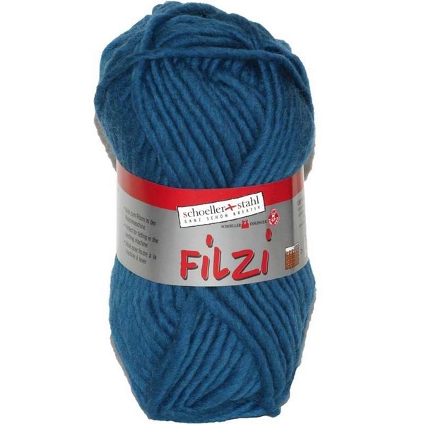 Filzi 100% viltwol 50 gram / bol kleur 026 petrol (nog 10x)
