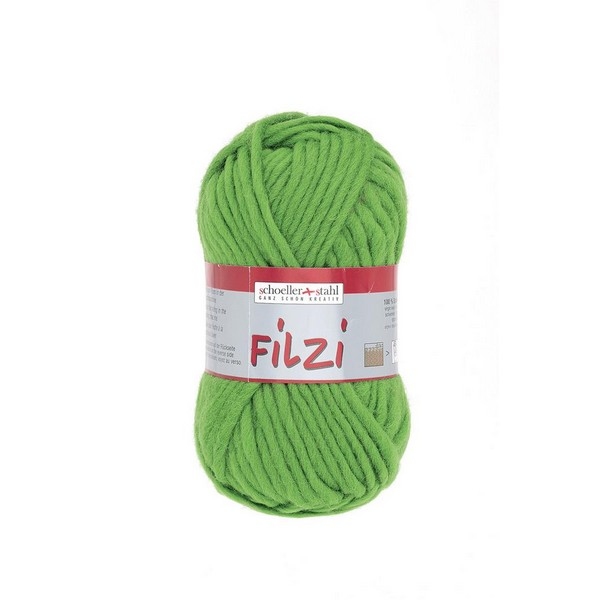 Filzi 100% viltwol 50 gram / bol kleur 033 grasgroen (nog 2x)