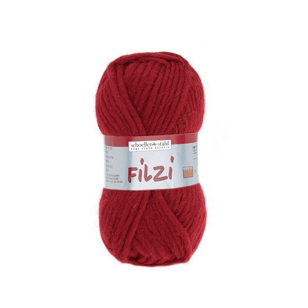 Filzi 100% viltwol 50 gram / bol kleur 041 kersenrood  (nog 1x)
