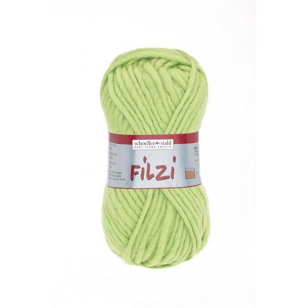 Filzi 100% viltwol 50 gram / bol kleur 043 gifgroen (nog 6x)