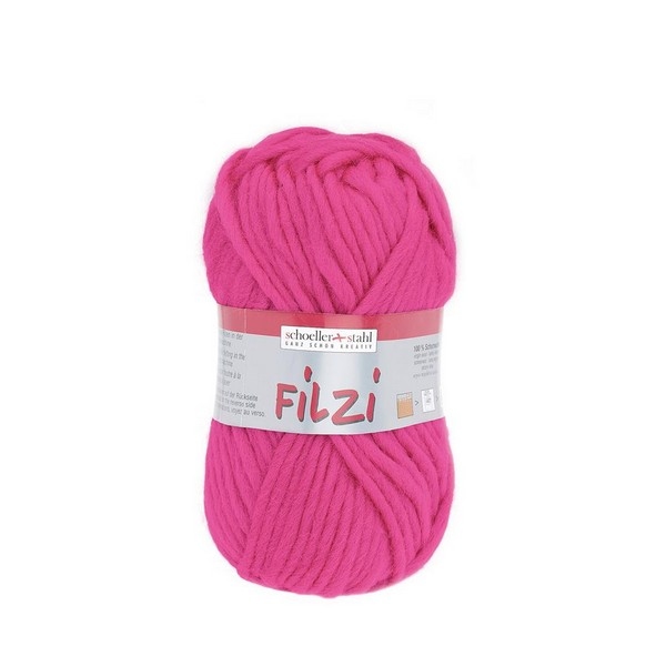 Filzi 100% viltwol 50 gram / bol kleur 046 roze (nog 4x)
