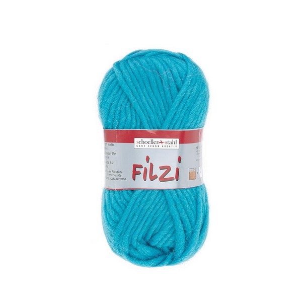 Filzi 100% viltwol 50 gram / bol kleur 048 licht turquoise (nog 4x)