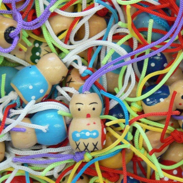 Gelukspoppetjes 1,5 cm 100 stuks (14115), uitverkocht