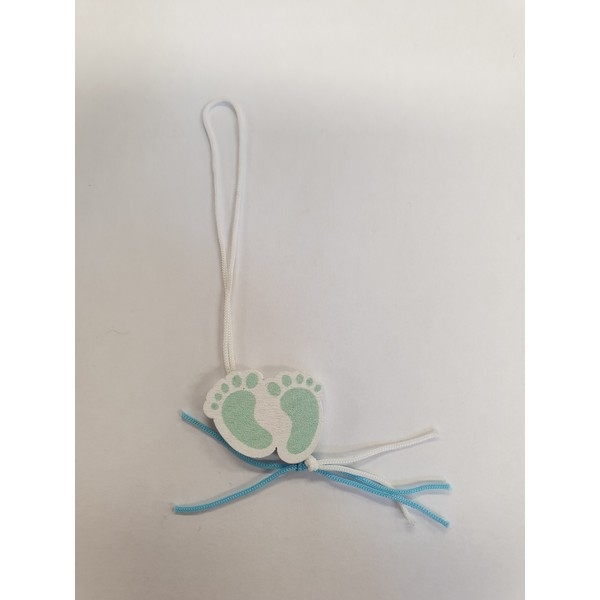 Gelukspoppetjes Babyvoetje Blauw 100 stuks (14163)