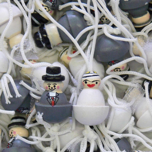 Gelukspoppetjes Bruidspaar 2cm 50+50 stuks