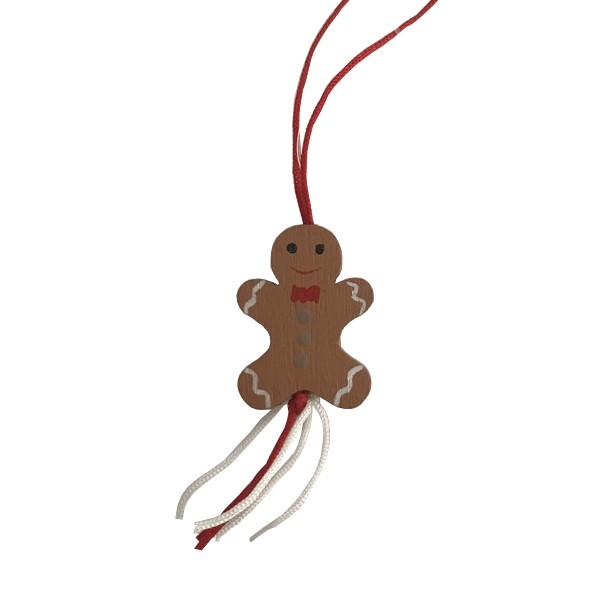 Gelukspoppetjes Gingerbread 50 stuks hout (72022)