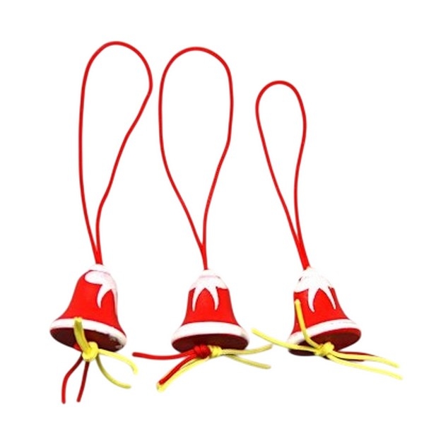 Gelukspoppetjes Kerstbel rood/wit 100 stuks (72006)