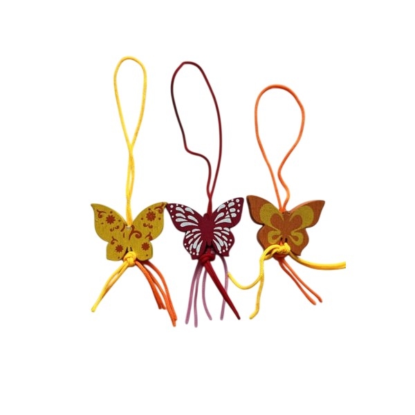 Gelukspoppetjes Vlinder Assorti 100 stuks - 2,7 x 2,1 cm (14247)