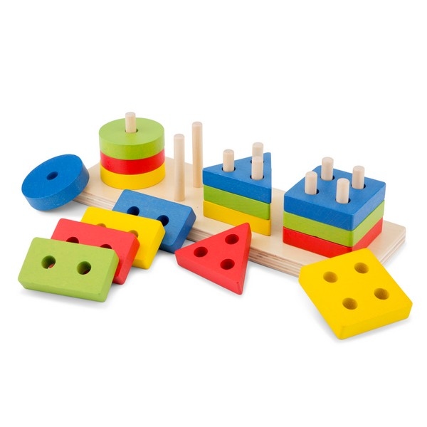 Geometrische vormen puzzel - New Classic Toys