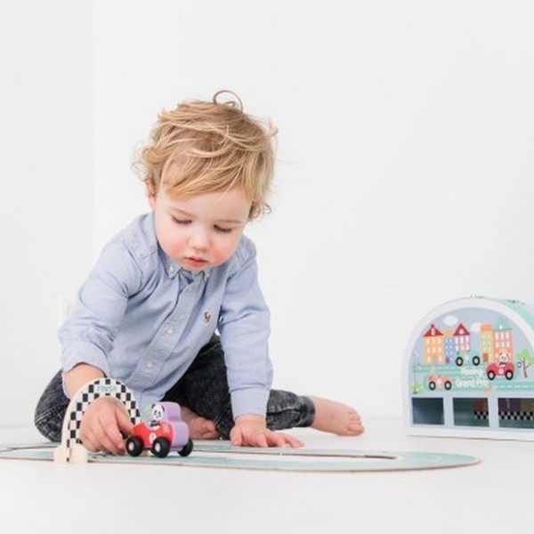 Grandprix Koffer met 3 autootjes - Studio Circus uitverkocht