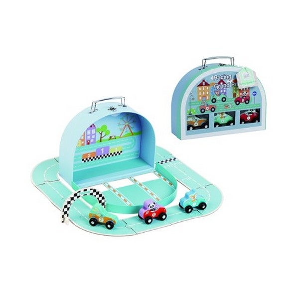 Grandprix Koffer met 3 autootjes - Studio Circus