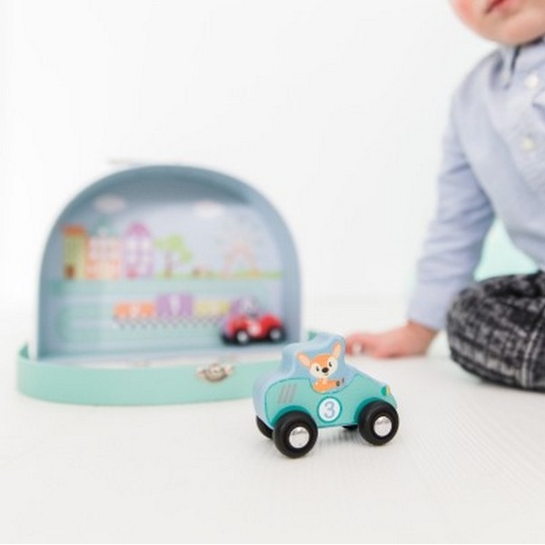 Grandprix Koffer met 3 autootjes - Studio Circus