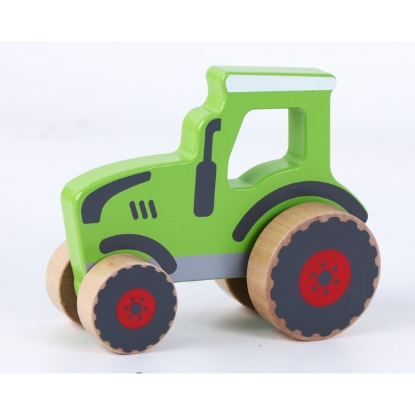 Grijptractor groen in doos WaWa 63576