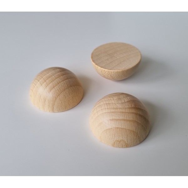 Halve kraal 40mm Ø x 21mm hoog - zakje 10 stuks